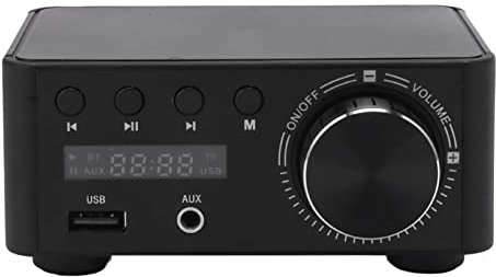 Amplificateur Audio HIFI Stéréo Classe D, 5.0 Power Amplifier Board 80W X 2 Mini Ampli pour les Haut-parleurs Passifs à Domicile