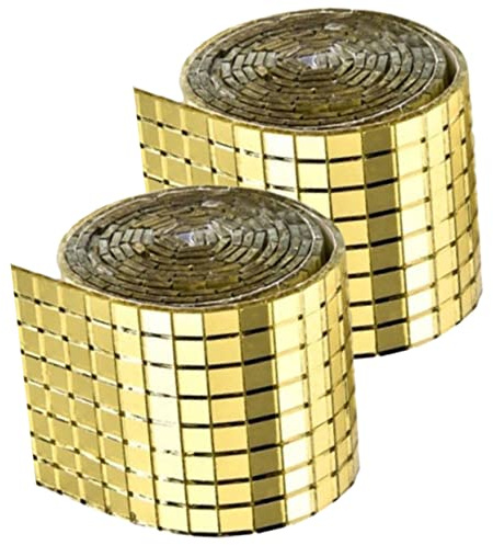 Housoutil 2rollos Pegatina De Mosaico De Espejo Para Cocina y Baño De Calcomanías Autoadhesivas Para Azulejos Calcomanías De Pared Diy Para Manualidades