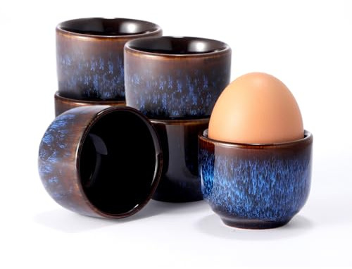 TELANKS Eierbecher Porzellan 6er Set