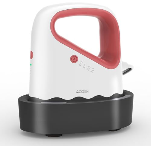 AOOIIN Mini prensa de transferencia de calor, mini prensa de calor para camisetas, sombreros, zapatos, bolsas, máquina de prensa de calor, mini plancha para transferencia de calor Cricut, color rojo
