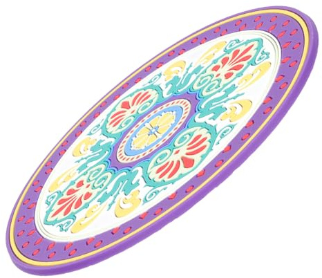 FOMIYES Coussin Pourpre de Bol Sonore pour Contemplation en Pvc Léger et Portable Motif Floral Élégant pour Bol Chantant Bouddhiste