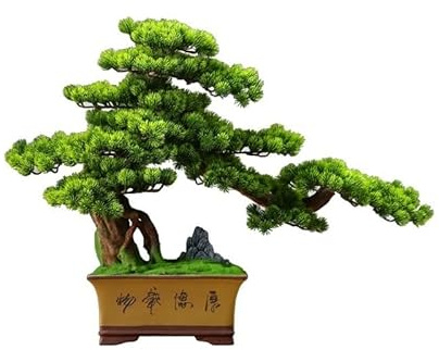 Artificiellt litet bonsai-träd i kinesisk stil Artificiellt träd Bonsai-prydnader Thuja-krukor Vardagsrum Falskt träd växt Hotelldekoration Veranda Landskapsarkitektur Vardagsrum Falsk växt