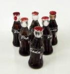 Dolls House 6 Bottles Cola Pop Soda Shop Store Bar Accessory