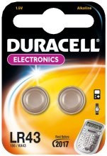 DURACELL Pila a bottone LR43, 2 pezzi