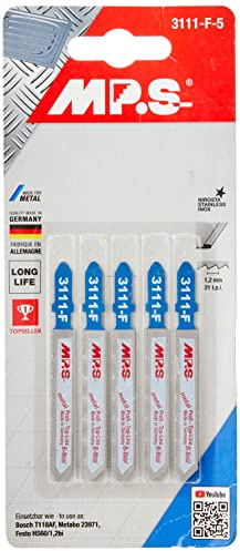 5 MPS Sägen 3111-F Bi-Metall-Stichsägeblätter