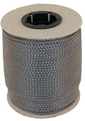 PPM Flechtleine 2,0mm - 100mtr Rolle in vielen Farben (grau) / Seil, Tauwerk, Leine