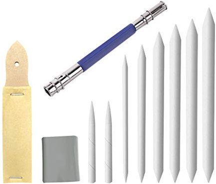 Tortillon- und Mischstümpfe für primäre Zeichenskizze und Zeichnung, 11er-Pack