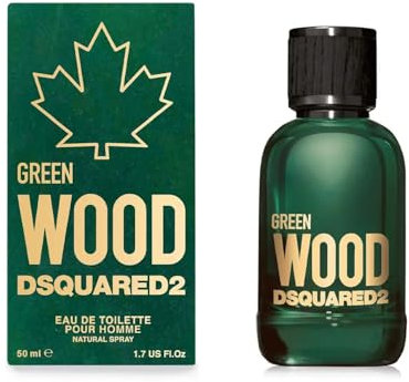 DSQUARED2 Profumo Per Uomo, Linea Green Wood, Fragranza A Base Di Legno - Spray, Formato Da 50 ml