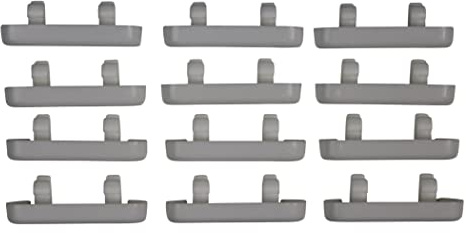 Generic Lot de 12 bouchons de vidange de fenêtre en PVC double vitrage Blanc