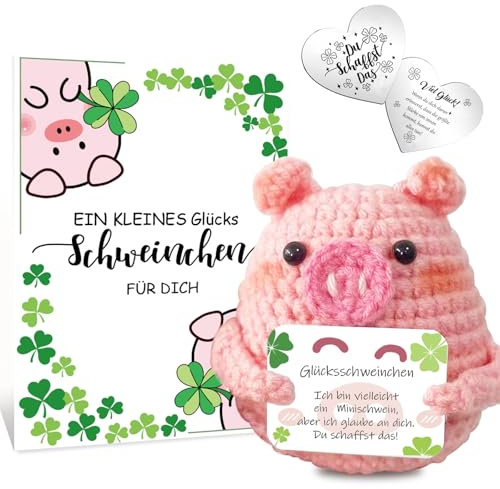 Glücksbringer, Glücksschweinchen, Geschenk, Positive Kartoffel, Pocket Hug, Glücksbringer Prüfung, Glücksbringer Op, Ostergeschenke, Spirituelle Geschenke, Gute Besserung, Viel Glück Geschenke