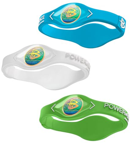 Power Balance original äkta prestanda armband, silikongummi armband sportarmband armband för män kvinnor, kraft 3-pack armringar, säker vattentät lätt hållbar