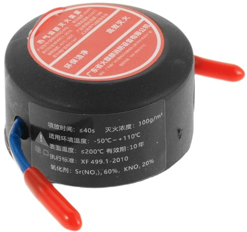 SHERCHPRY Estintore Aerosol Automatico Rotondo per Auto, Barche e Casa, Compatto Resistente alle Intemperie Attivazione Istantanea, Protezione Vano Motore e Dispositivi Elettronici,