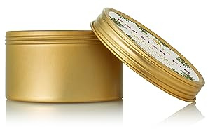 Thymes Travel Tin Holiday Candles - Scented Candles for Home Decor - Winter Scents - Luxury Home Fragrance Gifts for Women & Men - Gold (Frasier Fir, 2.5 oz)