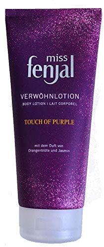 miss fenjal Lozione per il corpo – 200 ml, crema per il corpo con il profumo di fiori d'arancio, gelsomino, per pelli normali – Touch of Purple