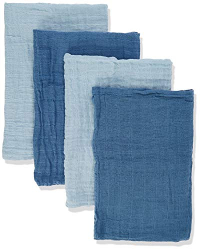 Pippi Unisex Baby 4er Pack Stoffwindeln, Spucktücher, Kuscheltücher oder Windeltücher, Geeignet Badebekleidungsset