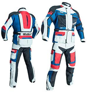 WinNet Completo tuta moto in cordura giacca e pantaloni per turismo (XL)