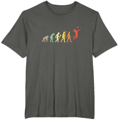Pallavolo Evoluzione Regalo Vintage Giocatore di Pallavolo Maglietta