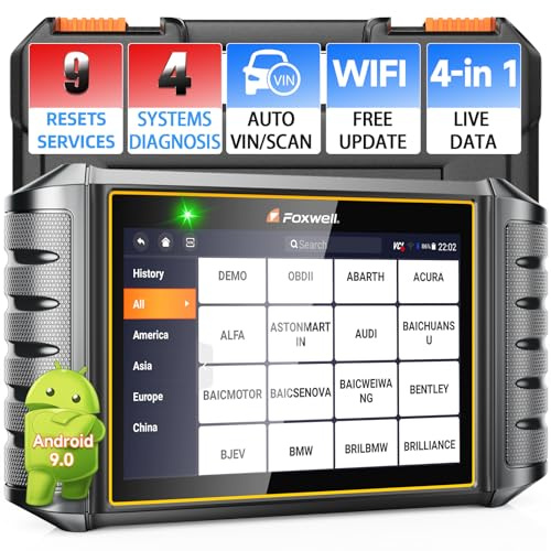 2025 FOXWELL NT716 OBD2 Scanner Bidirectional Control 9+ Resets Scan Tool ABS SRS Transmission Engine Diagnostic Code Reader WiFi Update Injector Coding/D-P-F/BMS/ABS Bleed/Oil/EPB/TPMS/SAS/Throttle