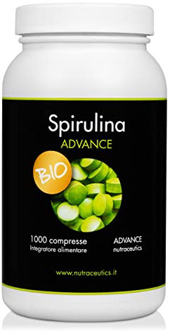 Spirulina ADVANCE BIO | Spirulina di Qualità Premium | Certificato BIO | pura al 100% senza additivi | 1000 compresse