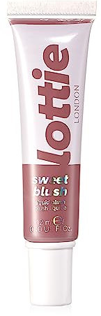 Lottie London Sweet Blush in Soft Rose, Buildable, blendable and lightweight liquid blusher, seamless blending for a natural dewy finish