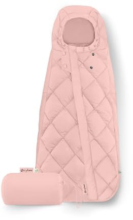CYBEX Gold Fußsack Snøgga Mini 2, Für Babyschalen, Ab Geburt bis ca. 24 Monate, TOG 4, Warme Füllung, Candy Pink (Rosa)