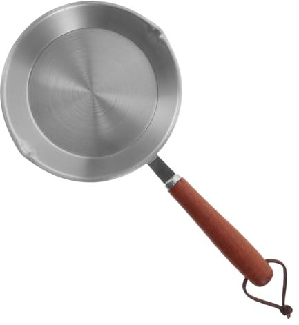 Garneck Poêle à Œufs 12 Cm En Acier Inoxydable Robuste Fond Plat Antiadhésif, Pour Cuisson Rapide La Maison