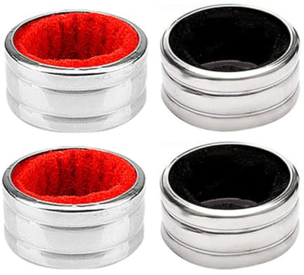 Mipcase 4pièces Bouchons Anti-Gouttes pour Bouteilles De Vin Métal Bagues Anti-Gouttes pour Cols De Bouteilles De Vin Acier Inoxydable Récupérateurs De Gouttes