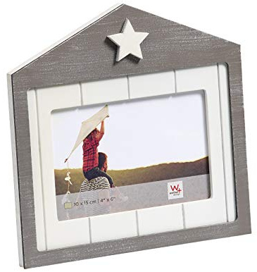walther design Marco de Fotos de 10 x 15 cm en Forma de casa Marco de Retrato de sueños RK015D