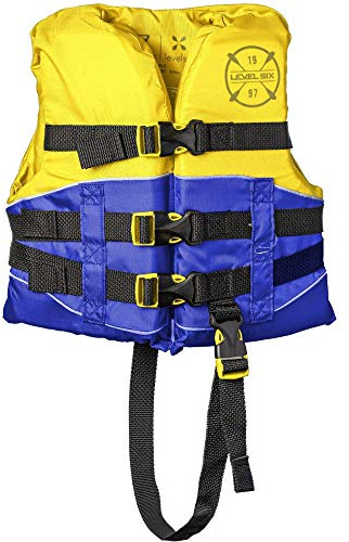 Level Six Stingray Children's Life Jacket, Yellow, Child (30-60 lbs)