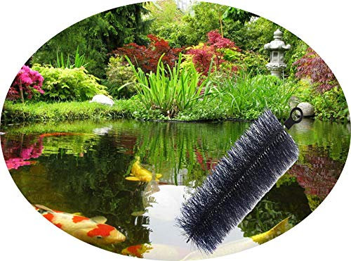 Forega Lot de 25 brosses filtrantes Ø 15 cm à 70 cm 60 cm 50 cm 40 cm 30 cm pour Bassin koï (30) | Nettoyage Efficace et Eau Claire | Fibres Polypropylène Haute Densité | Conception Poils Ondulés