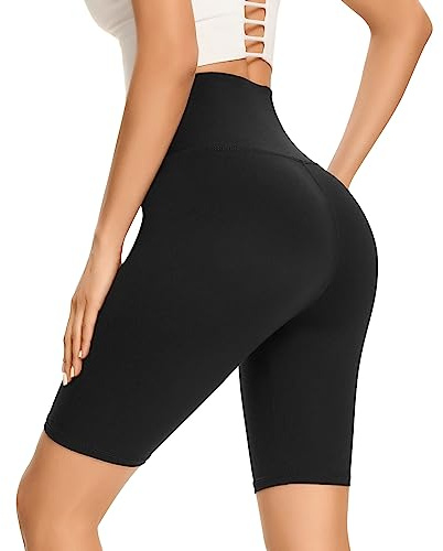 Gayhay Pantalon de cyclisme pour femme - Longueur genoux - Short de sport - Pantalon d'été, 1 x noir., XXL