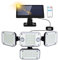 Rafow Lampe Solaire Exterieur avec Détecteur de Mouvement: 296 LED Lumiere Solaire Exterieure 3500LM 7000K 3 Modes D'éclairage IP65 étanche Eclairage Projecteur Solaire Exterieur Jardin Garage