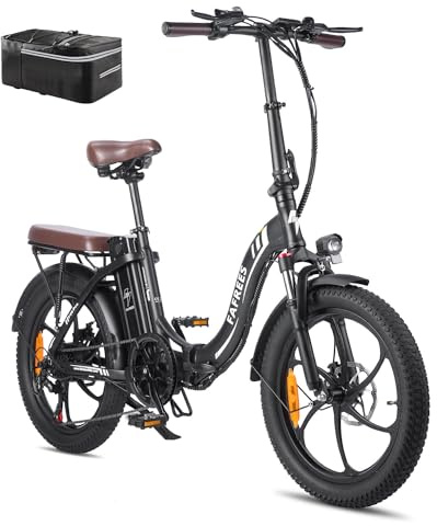 Fafrees Folding Electric Bike UK, 250W Motor,120-150KM Range, 36V 18Ah Battery, Official F20 PRO 20 E-Bike 7-Speed, 25KM/H, Aluminium Alloy Frame for Commuting & Travel