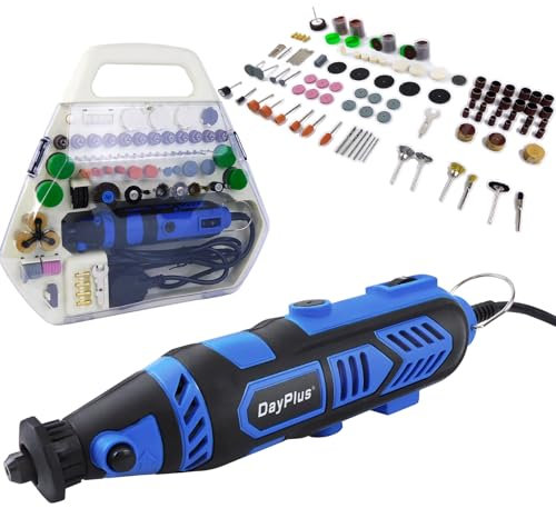 135W Multifunktions-Drehwerkzeug 252-teiliges Rotary Tool Set 10000-32000 RPM 6 Geschwindigkeiten einstellbar Mehrzweck-Rotationswerkzeug zum Polieren Schleifen Reinigen und Heimwerken