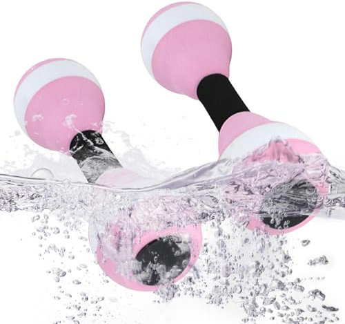 Wasserhanteln, 2 Stück Schaumstoff-Wassergewichtheber, weich gepolstertes Wassergewicht, Pool-Trainingsgerät mit schwimmfähiger Hantel, Wasserwiderstandsheber, effiziente Aqua-Hanteln für effektives