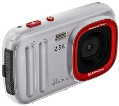 Digital kamera för fotografering och video, bärbar barnkamera 72 mp, kompakt professionell bild för födelsedag, jul, halloween, påskpresent, 4,41 x 1,02 x 2,56 tum