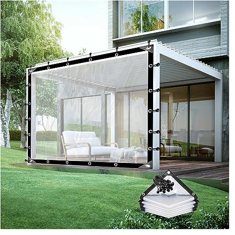 Pergola da esterno con pannelli laterali impermeabili, baldacchino personalizzabile con occhielli durevole e impermeabile, gazebo da giardino 4 x 5 m, struttura ombreggiante da giardino