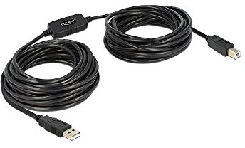 DeLock Kabel USB 2.0-A > B Stecker/Stecker aktiv 11 m