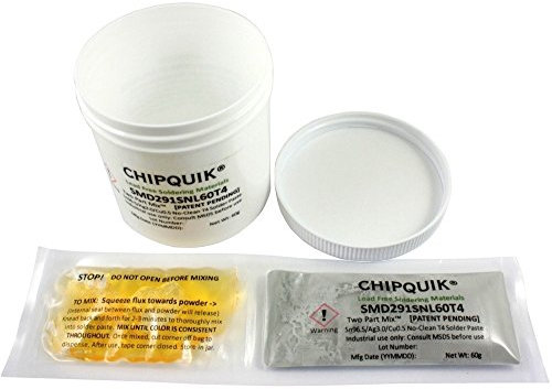 Solder Paste no clean Sn96.5/Ag3.0/Cu0.5 Two Part Mix 60g (T4)