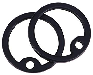 POPETPOP Black Dog Tag 4 Pcs Dog Id Tag Silikon Dogtag