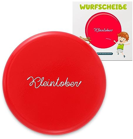 Kleintober Premium Wurfscheibe Kinder I mit Anleitung für Spiele I weich I Indoor & Outdoor Spielzeug ab 5, 6, 7, 8 Jahre I Mitgebsel Kindergeburtstag I Wurfring I Geschenke Mädchen & Junge
