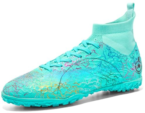 IFIKK - Scarpe da calcio a collo alto, scarpe da allenamento professionali da uomo, I3, 35 EU
