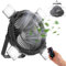 Qoosea Camping Ventilator 3 IN 1 8000mAh Campingventilator Leise mit LED Licht für Zelt USB Tischventilator mit Haken Fernbedienung Tragbarer Ventilator für Outdoor Angeln Auto Haus Büro Schwarz