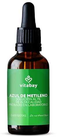Vitabay Methylenblau 1% Lösung – 100 ml – 99,8% Reinheit – Methylene Blue für Labor- und Forschungszwecke – Vegan & laborgeprüft