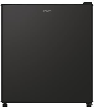 Candy CHASD4351EBC Mini réfrigérateur, bas comptoir, largeur 44,5 cm, hauteur 51 cm, capacité 43 L, 2 étagères de la porte, contrôle interne mécanique de la température, éclairage LED, 37 dB, noir