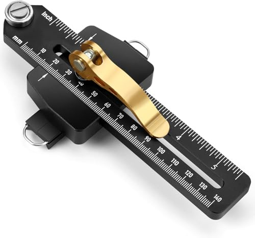 Thin Rip Jig, Violetfox Table Saw Jig Guide for Making Repetitive Narrow Thin Strip Cuts Fast Thin Ripping Guide for Table Saw Band Saw Router Table Fits for 1/4 x 3/8 and 3/8 x 3/4 T Slot