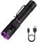 Alonefire SV85 395nm UV Taschenlampe 5W Tragbar Zoom Typ C USB Aufladbar Schwarzlicht Haustierurin Detektor Geld-Detektor für UV Harz, Angeln, Skorpion, Bernstein, Mineralien mit Inklusive Batterie