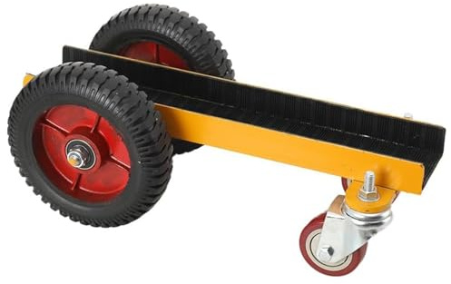 Carrello per carrelli elevatori a pannello resistente, capacità 500 kg, rullo di trasporto a 4 ruote con pneumatici solidi per un facile spostamento del pannello e trasporto di carichi pesanti