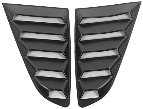 UPALDHOU Persienne de Fenêtre Latérale Noire au Design Rétro 3D Adaptée pour pour 2015-2020, Accessoire de Véhicule à Installation Facile pour Plus d'intimité et Une Apparence Visuelle Améliorée