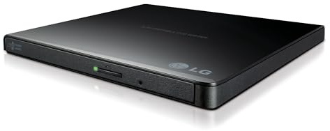 LG GP65NB78 8X USB 2.0 Super Multi Ultra Slim Portable DVD Writer Drive +/-RW External Drive with M-DISC Support - Black